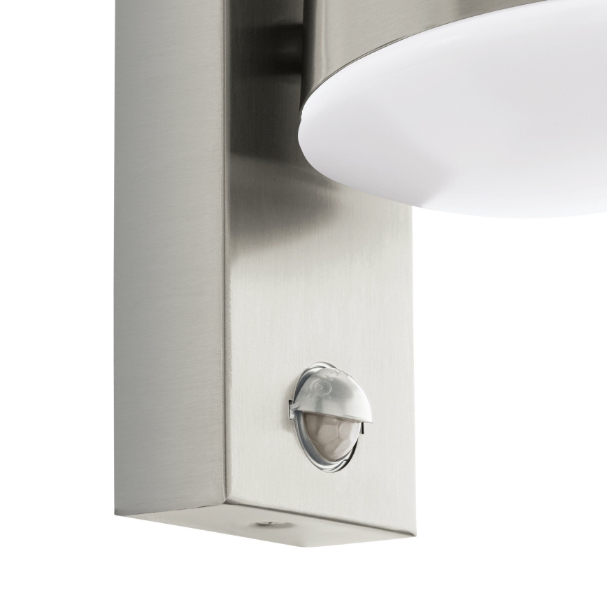 Eglo 97453 - Lauko sieninis šviestuvas su judesio jutikliu CALDIERO 1xE27/10W/230V IP44