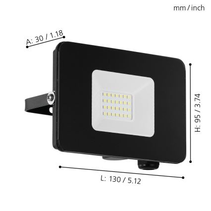 Eglo - LED prožektorius LED/20W/230V IP65