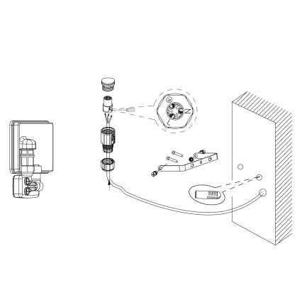 Eglo - Akcentinis LED šviestuvas su jutikliu LED/20W/230V