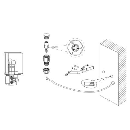 Eglo - Akcentinis LED šviestuvas su jutikliu LED/30W/230V