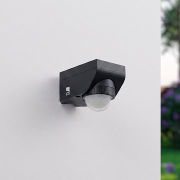 Eglo 97467 - Lauko judesio ir sutemų daviklis DETECT ME 4 12 m juodas IP44