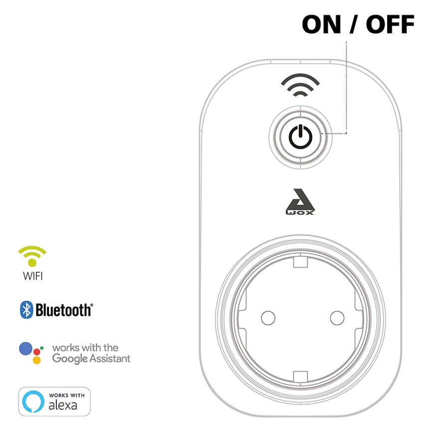 Eglo - Išmanus kištukinis lizdas / Connect kištukas 2300W