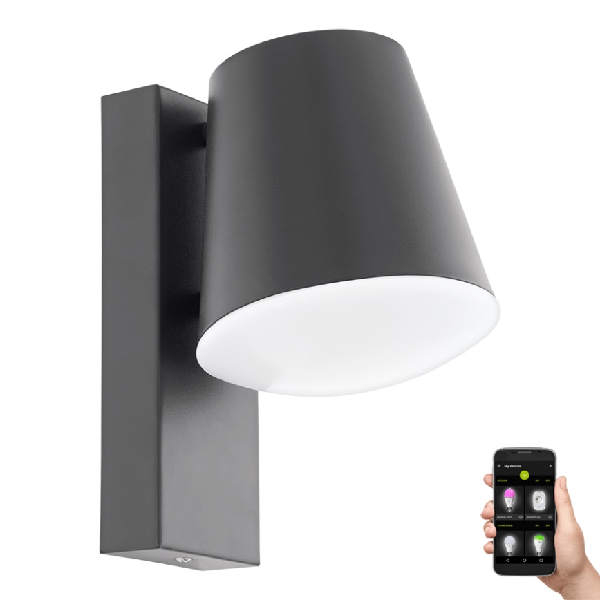 Eglo - LED reguliuojamas lauko sieninis šviestuvas CALDIERO-C 1xE27/9W/230V IP44