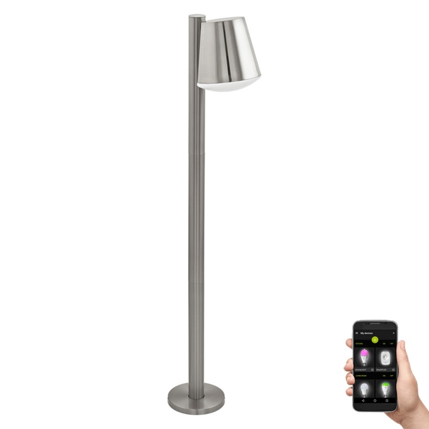 Eglo 97485 - Reguliuojama lauko LED lempa CALDIERO-C 1xE27/9W/230V matinis chromas IP44