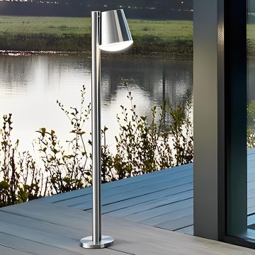 Eglo 97485 - Reguliuojama lauko LED lempa CALDIERO-C 1xE27/9W/230V matinis chromas IP44