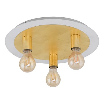 Eglo 97492 - LED lubinis šviestuvas PASSANO 3xE27/4W/230V auksinis