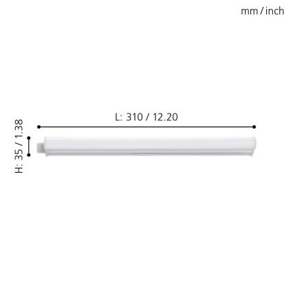 Eglo - LED virtuvės šviestuvas, kabinamas po spintele LED/3,2W/230V