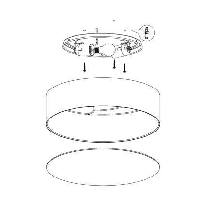 Eglo - Vaikiškas lubinis šviestuvas 2xE27/40W/230V