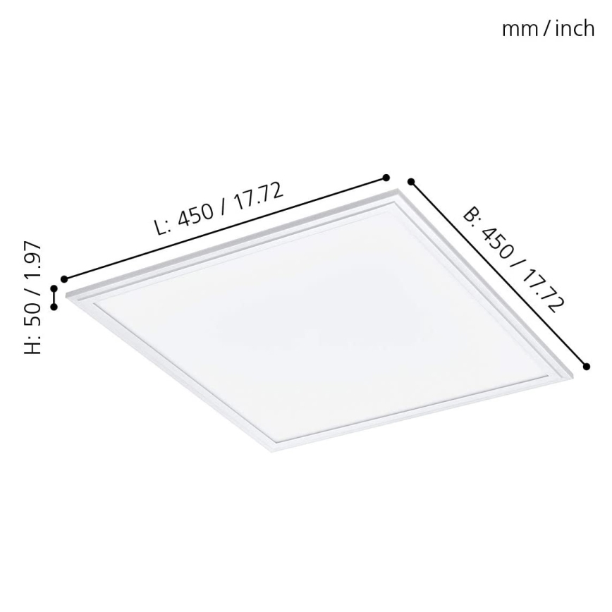 Eglo - LED RGB dimeriuojamas šviestuvas SALOBRENA-C LED/24W/230V + nuotolinis valdymas