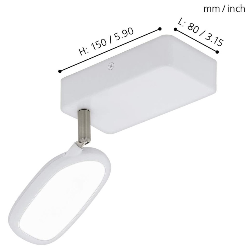 Eglo - LED RGB Įmontuojamas šviestuvas PALOMBARE-C 1xLED/5W/230V