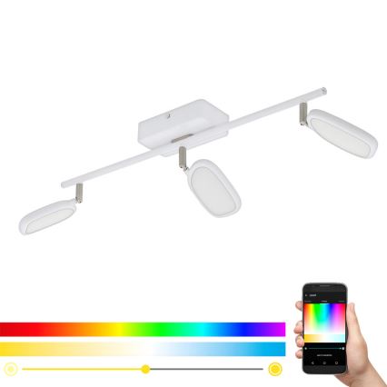 Eglo - LED RGB Įmontuojamas šviestuvas PALOMBARE-C 3xLED/5W/230V