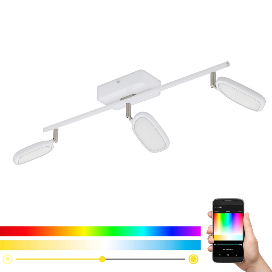 Eglo - LED RGB Įmontuojamas šviestuvas PALOMBARE-C 3xLED/5W/230V