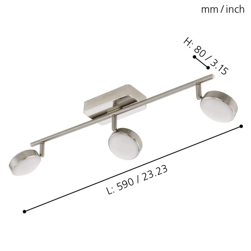 Eglo - LED RGB Įmontuojamas šviestuvas CORROPOLI-C 3xLED/5W/230V