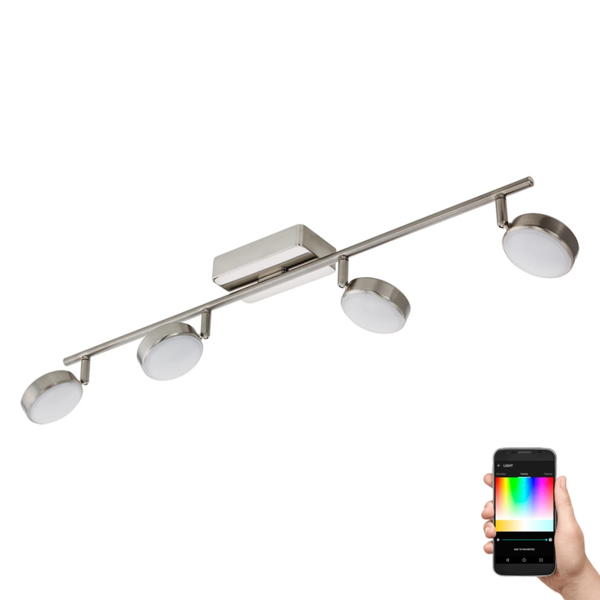 Eglo - LED RGB Pritemdomi akcentiniai šviestuvai CORROPOLI-C 4xLED/5W/230V