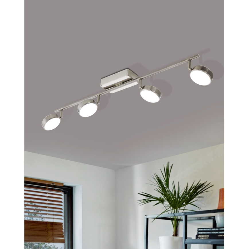 Eglo - LED RGB Pritemdomi akcentiniai šviestuvai CORROPOLI-C 4xLED/5W/230V