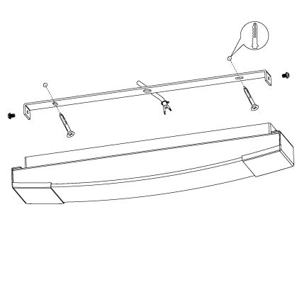 Eglo - LED vonios veidrodžio apšvietimas LED/16W/230V IP44