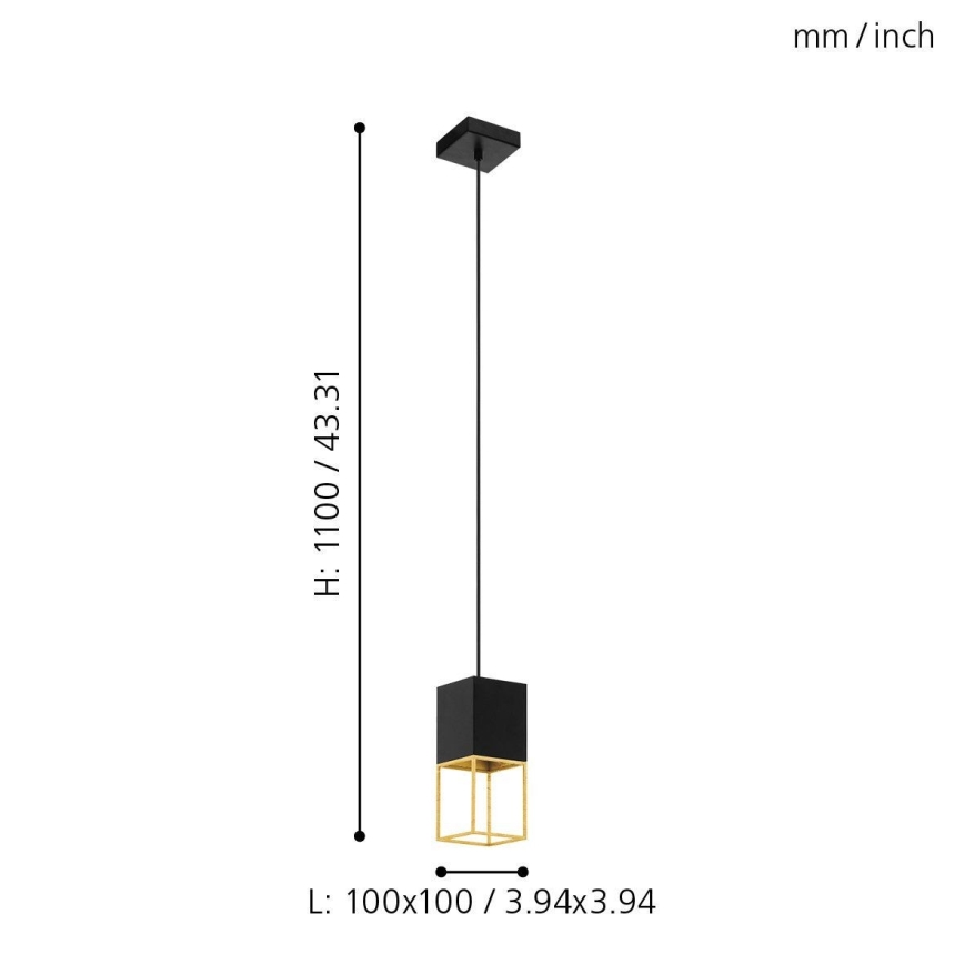 Eglo - LED sietynas, kabinamas ant virvės 1xGU10/5W/230V