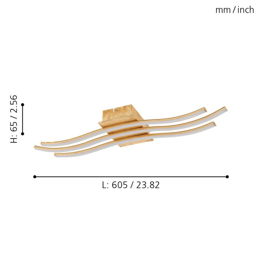 Eglo 97743 - LED paviršinis lubų šviestuvas MIRAFLORES 3xLED/8,6W/230V