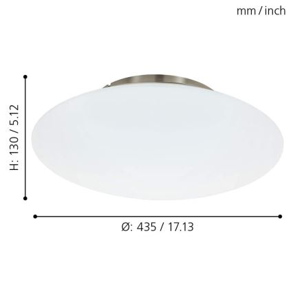 Eglo 97811 - LED Reguliuojamas lubinis šviestuvas FRATTINA-C 1xLED/27W/230V