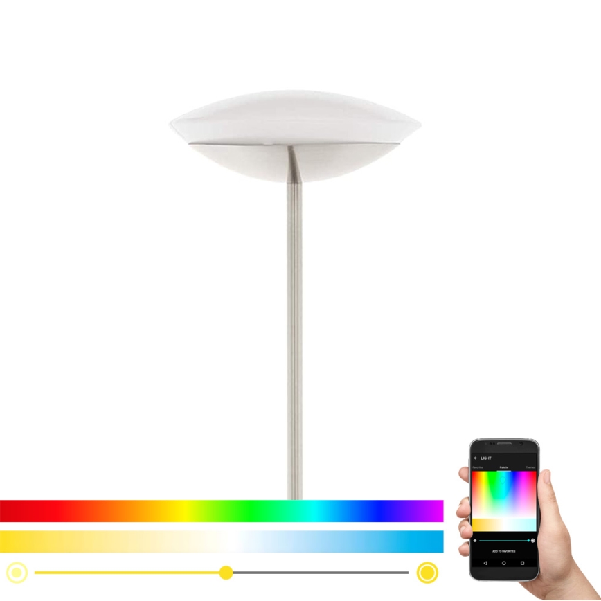 Eglo 97814 - LED RGB reguliuojama grindų lempa FRATTINA-C 1xLED/18W/230V