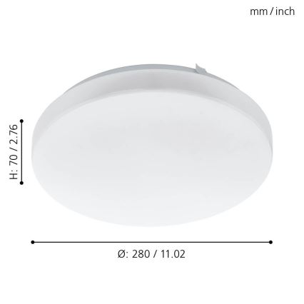 Eglo - Lubinis LED šviestuvas LED/11,5W/230V