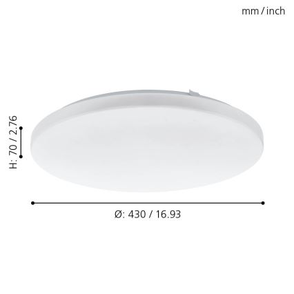 Eglo - Lubinis LED šviestuvas LED/33,5W/230V