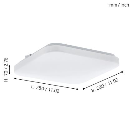 Eglo - Lubinis LED šviestuvas LED/11,5W/230V
