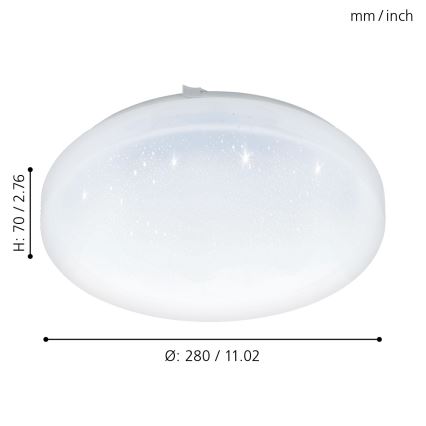 Eglo - Lubinis LED šviestuvas LED/11,5W/230V