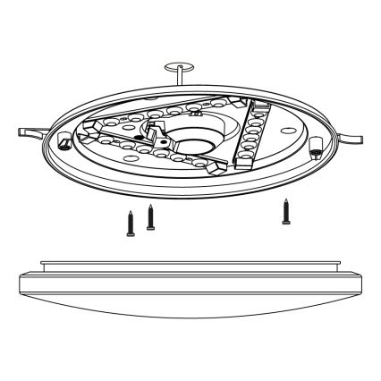 Eglo - Lubinis LED šviestuvas LED/11,5W/230V