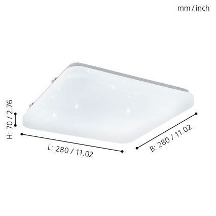 Eglo - Lubinis LED šviestuvas LED/11,5W/230V