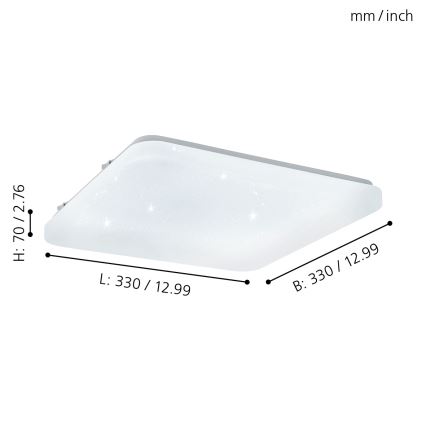 Eglo - LED Lubinis šviestuvas LED/14,6W/230V