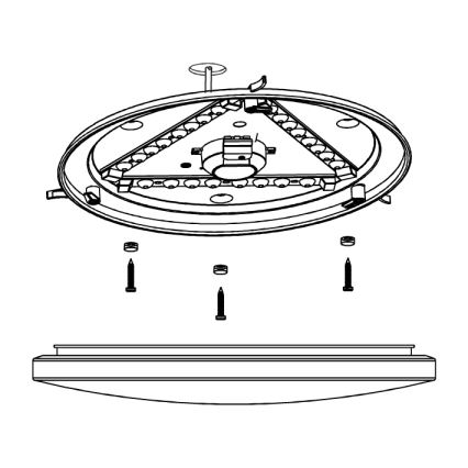 Eglo - LED lubinis vonios šviestuvas LED/17,3W/230V IP44