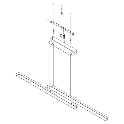 Eglo - LED RGB reguliuojamas pakabinamas šviestuvas ant laido FRAIOLI-C LED/34W/230V