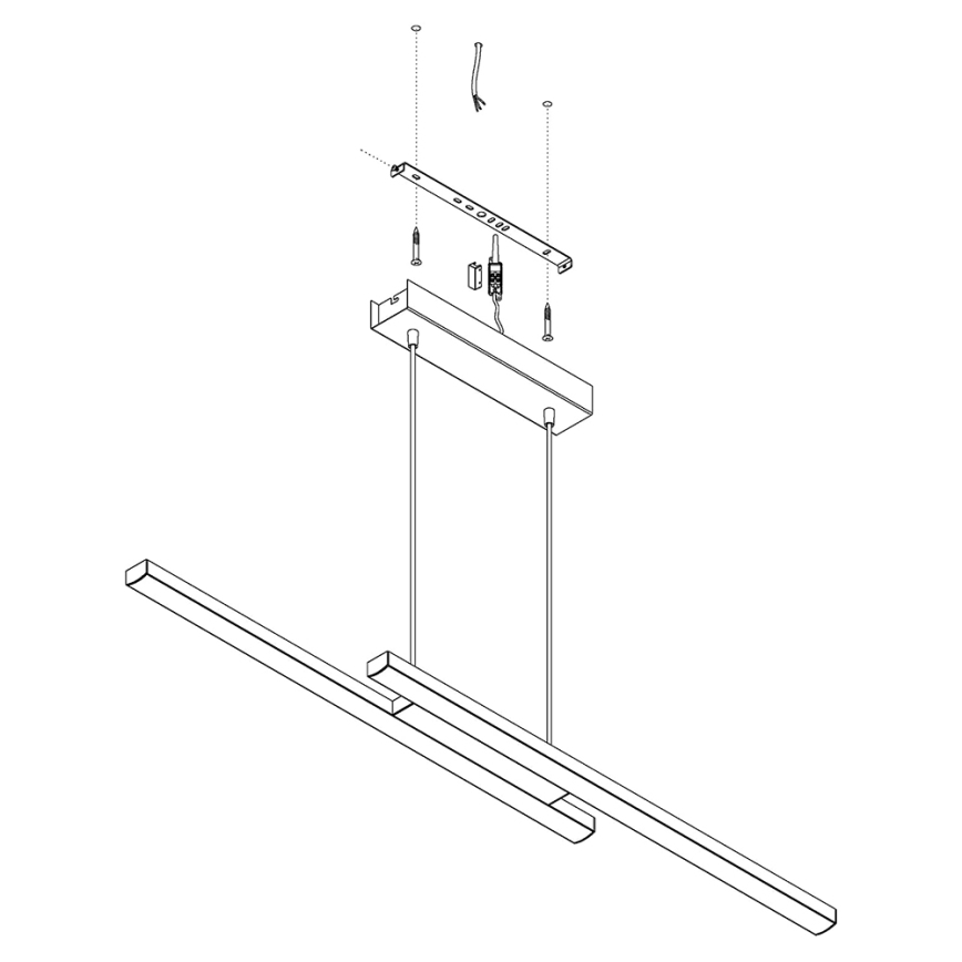 Eglo - LED RGB reguliuojamas pakabinamas šviestuvas ant laido FRAIOLI-C LED/34W/230V