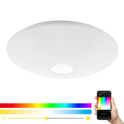 Eglo 97918 - LED RGB pritemdomas lubinis šviestuvas TOTARI-C LED/34W/230V + nuotolinio valdymo pultas
