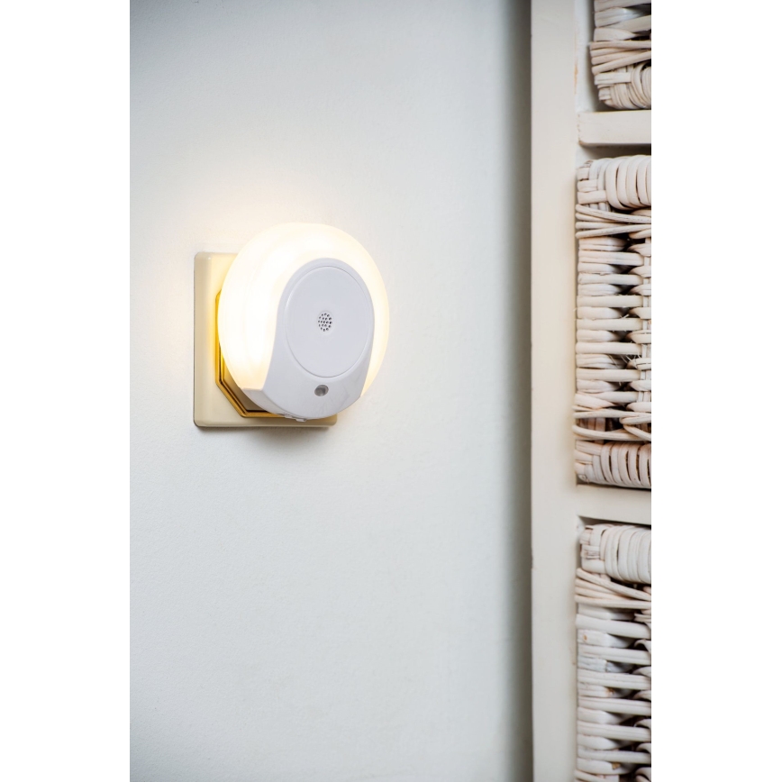 Eglo - Naktinė LED lemputė su jutikliu 2xLED/0,4W/230V 3000K
