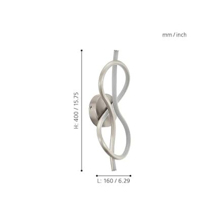 Eglo - LED sieninis šviestuvas LED/10W/230V