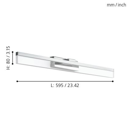 Eglo - LED sieninis šviestuvas LED/10W/230V IP44