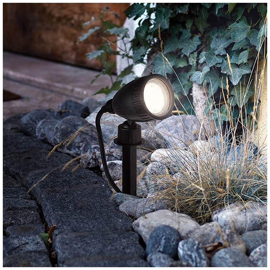 Eglo 98052 - LED RGB Lauko šviestuvas NEMA-C 1xGU10/5W/230V IP44