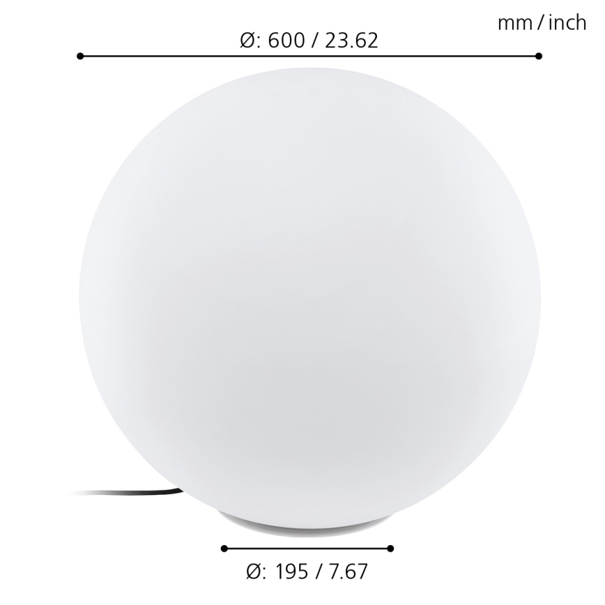 Eglo - Lauko toršeras 1xE27/40W/230V IP65 600