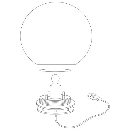 Eglo - Lauko toršeras 1xE27/40W/230V IP65 600