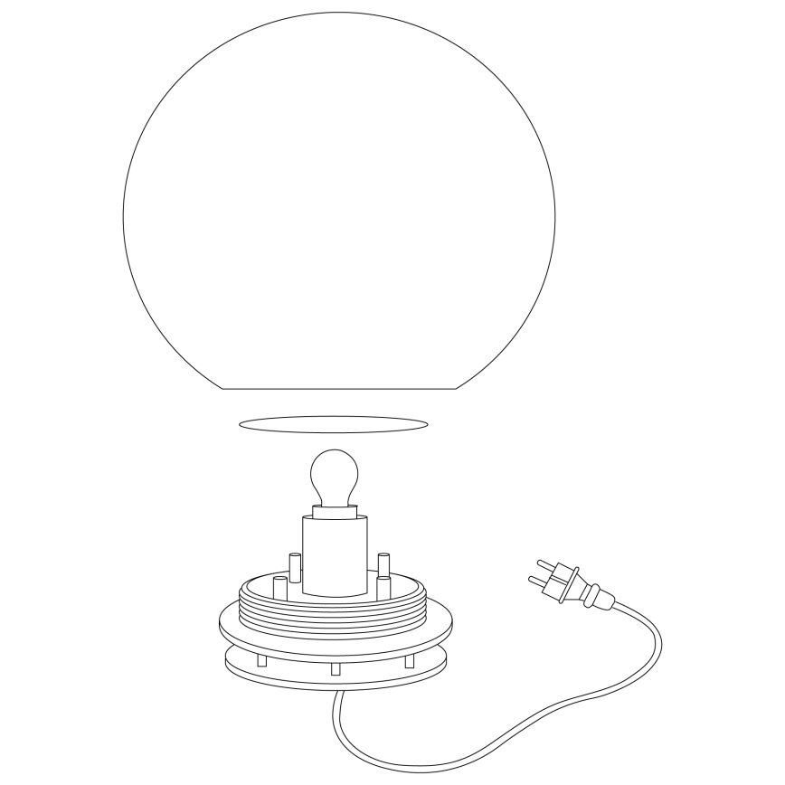 Eglo - Lauko toršeras 1xE27/40W/230V IP65 600