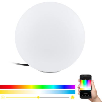 Eglo 98105 - LED RGBW lauko šviestuvas MONTEROLO-C LED/9W/230V IP65 Ø300 mm