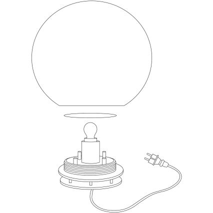 Eglo 98106 - LED RGBW Lauko šviestuvas MONTEROLO-C 1xLED/9W/230V IP65 Ø390