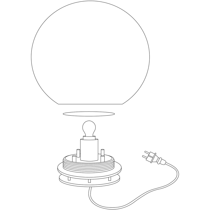 Eglo 98106 - LED RGBW Lauko šviestuvas MONTEROLO-C 1xLED/9W/230V IP65 Ø390