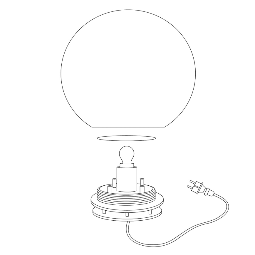 Eglo 98108 - LED RGBW Lauko šviestuvas MONTEROLO-C LED/9W/230V IP65 Ø600