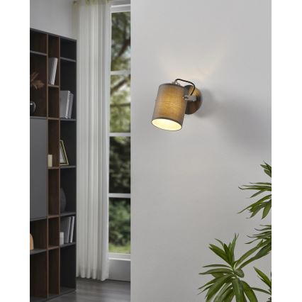 Eglo 98138 - Sieninis taškinis šviestuvas VILLABATE 1xE27/10W/230V