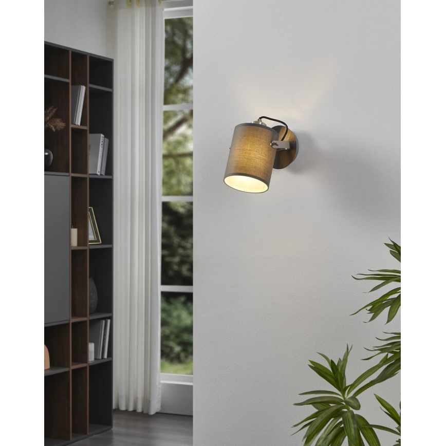 Eglo 98138 - Sieninis taškinis šviestuvas VILLABATE 1xE27/10W/230V