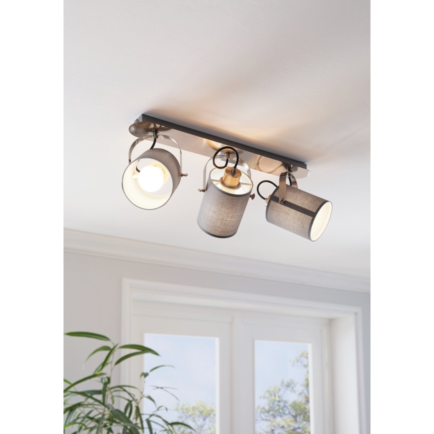 Eglo 98141 - Taškinis šviestuvas VILLABATE 3xE27/10W/230V