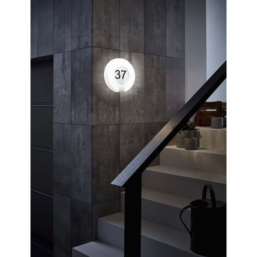 Eglo 98145 - LED Pritemdomas namo numeris MARCHESA-C LED/15W/230V IP44
